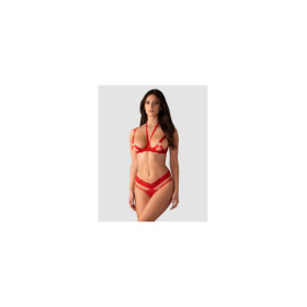 Cupide desir ensemble 2 pièces ouvert - Rouge